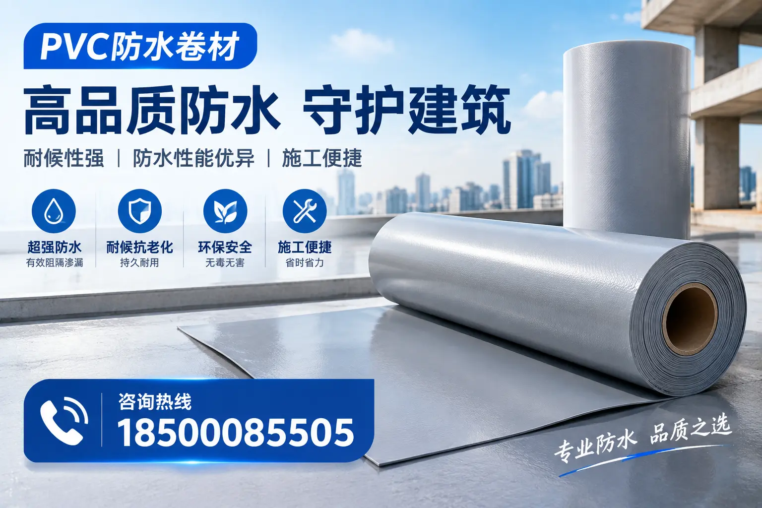 PVC防水卷材的防水效果评测，适合东方的科学依据